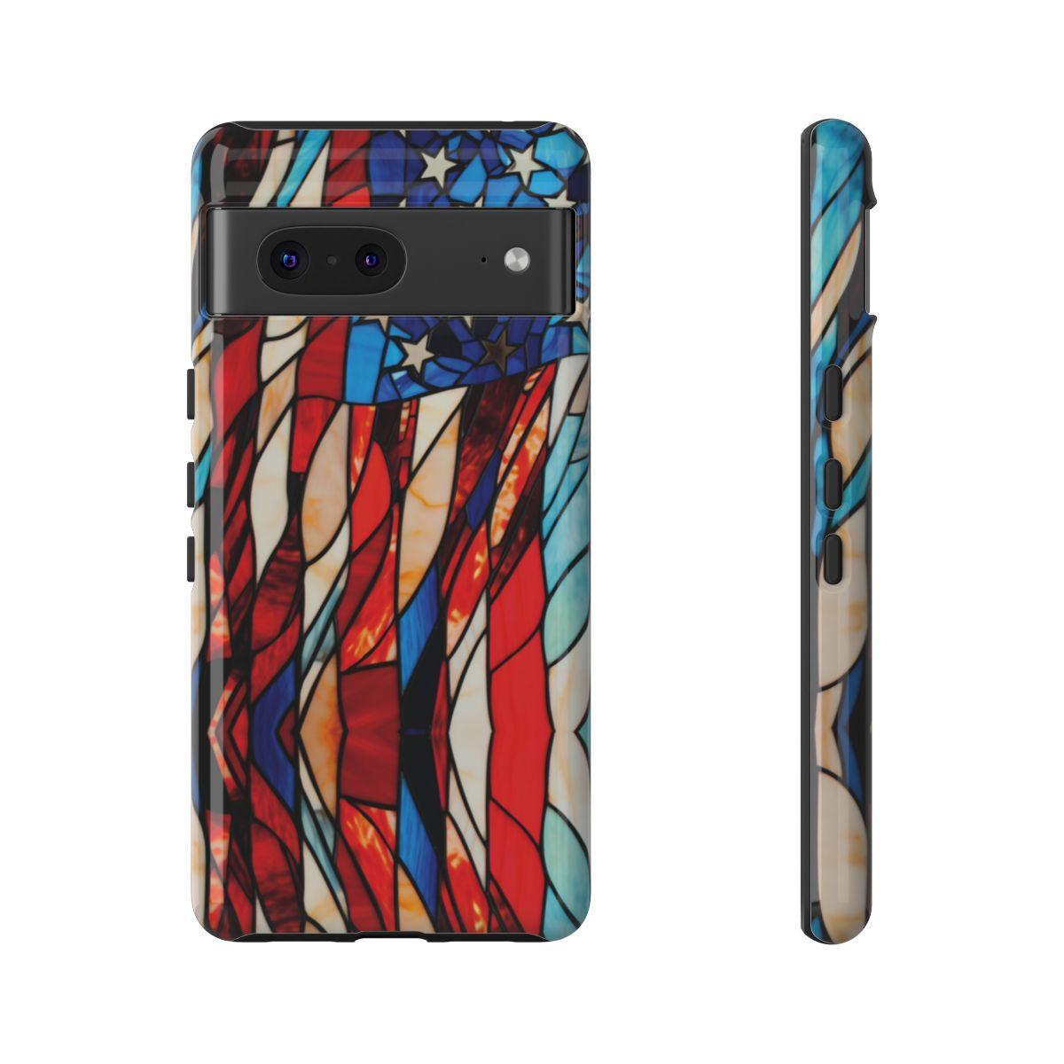 American Flag Stained Glass Patriotic Tough Case