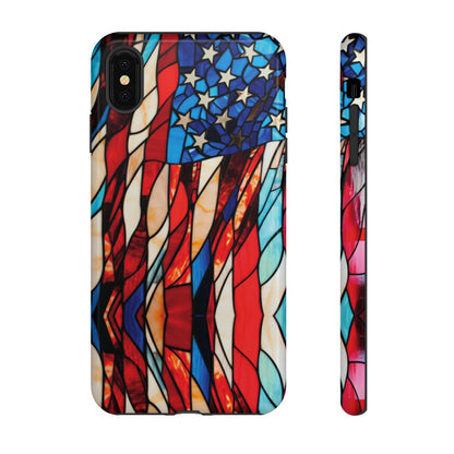 American Flag Stained Glass Patriotic Tough Case