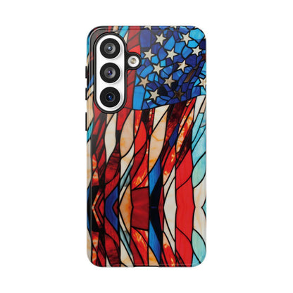 American Flag Stained Glass Patriotic Tough Case