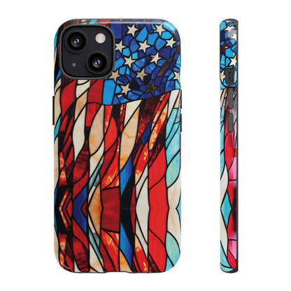 American Flag Stained Glass Patriotic Tough Case