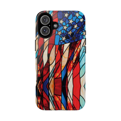 American Flag Stained Glass Patriotic Tough Case