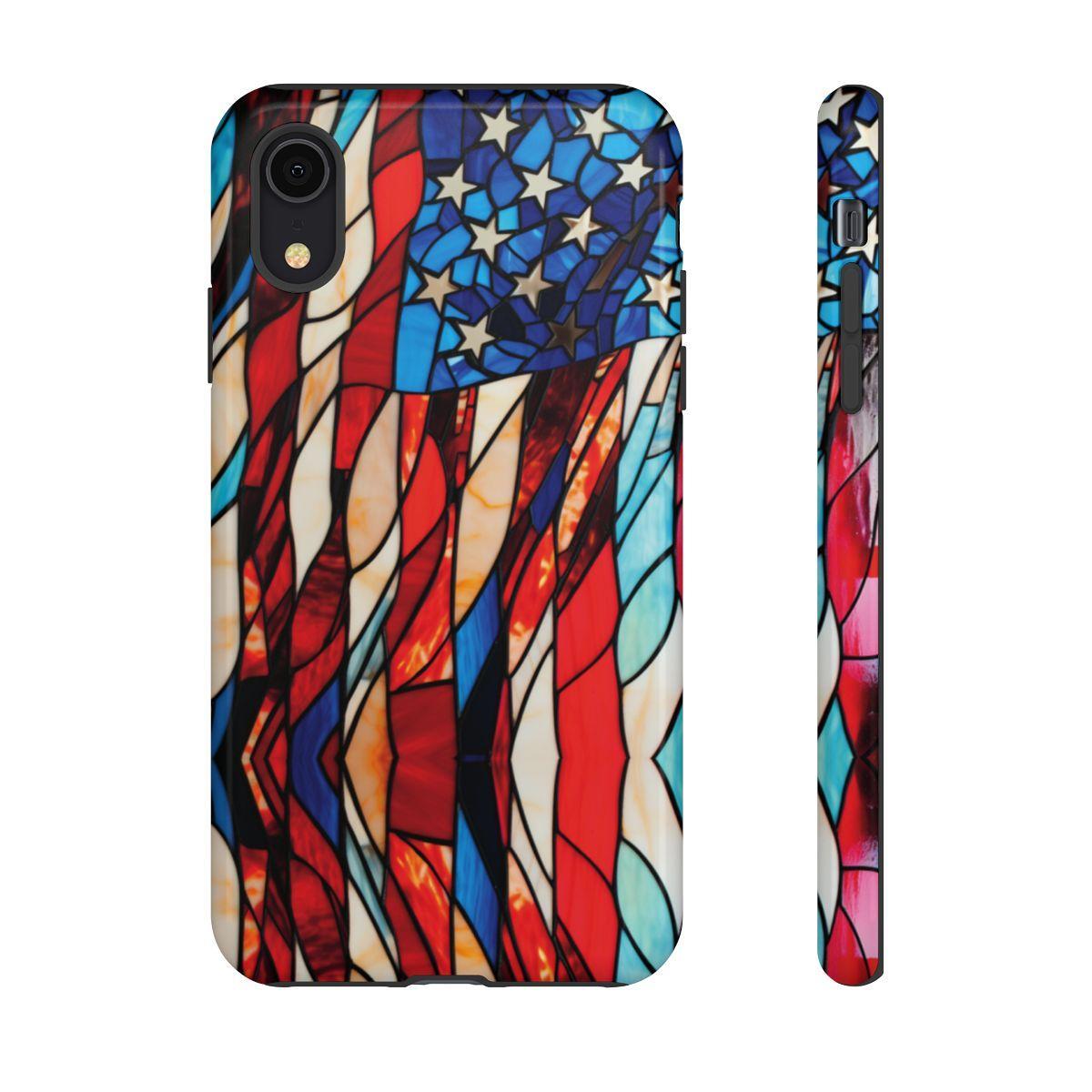 American Flag Stained Glass Patriotic Tough Case