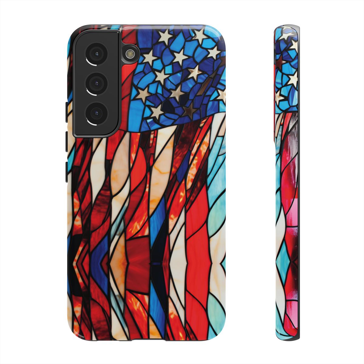 American Flag Stained Glass Patriotic Tough Case