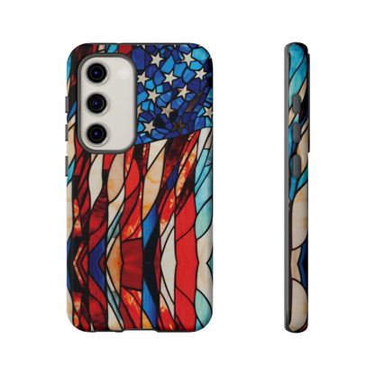 American Flag Stained Glass Patriotic Tough Case