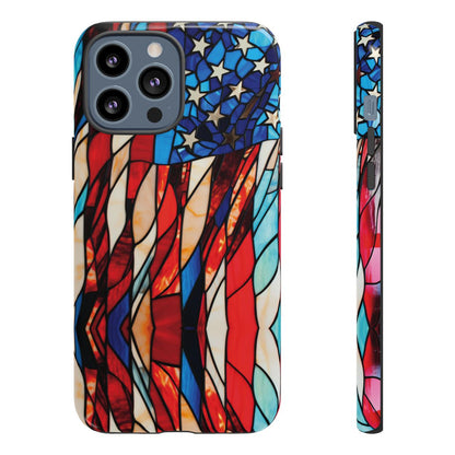 American Flag Stained Glass Patriotic Tough Case