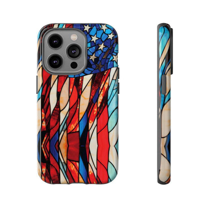American Flag Stained Glass Patriotic Tough Case