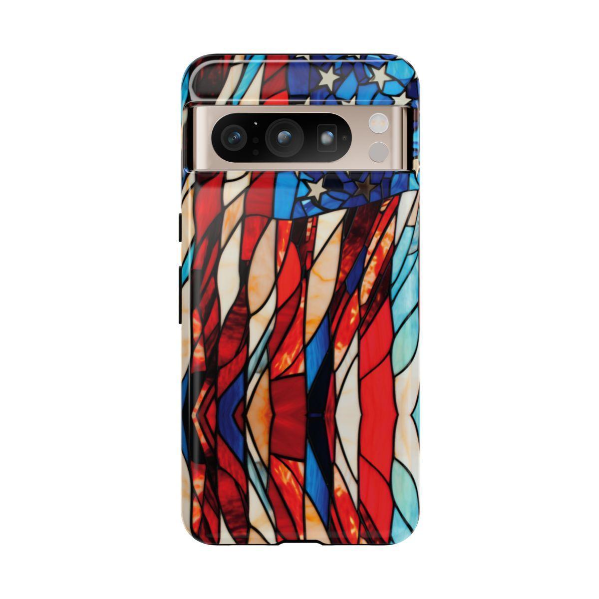 American Flag Stained Glass Patriotic Tough Case