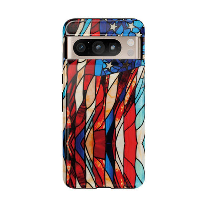American Flag Stained Glass Patriotic Tough Case