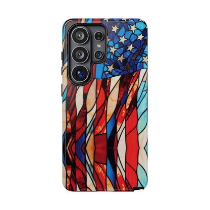 American Flag Stained Glass Patriotic Tough Case