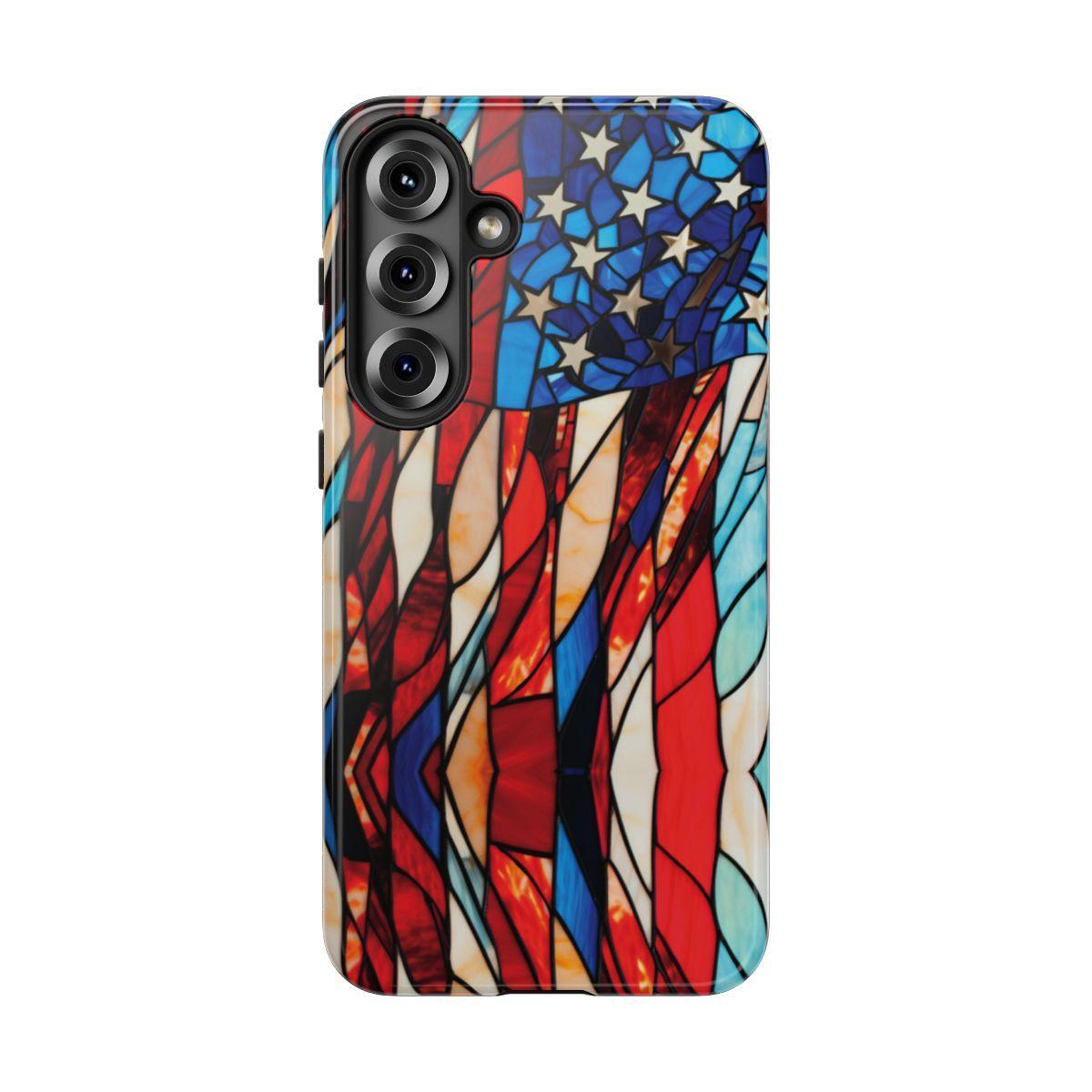 American Flag Stained Glass Patriotic Tough Case