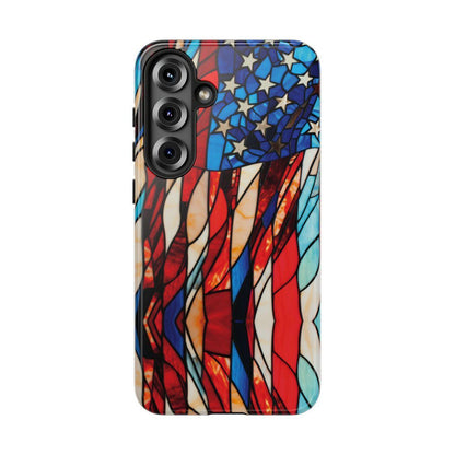 American Flag Stained Glass Patriotic Tough Case