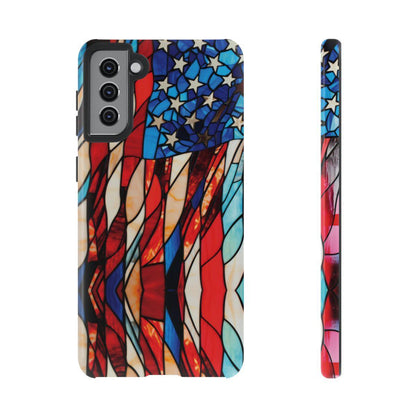 American Flag Stained Glass Patriotic Tough Case