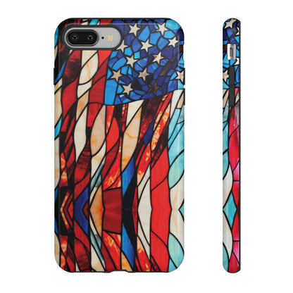 American Flag Stained Glass Patriotic Tough Case