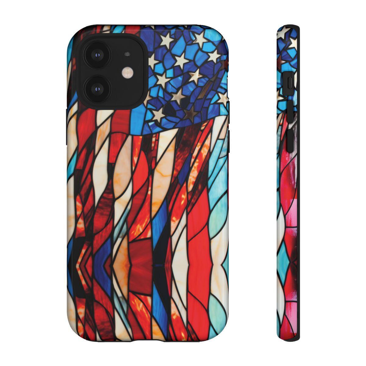 American Flag Stained Glass Patriotic Tough Case