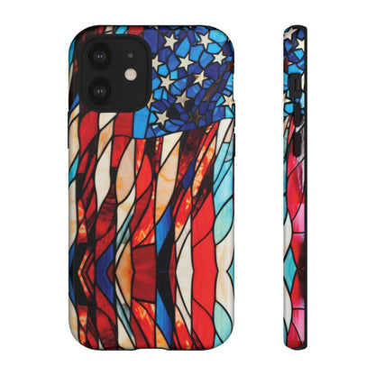 American Flag Stained Glass Patriotic Tough Case