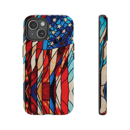 American Flag Stained Glass Patriotic Tough Case