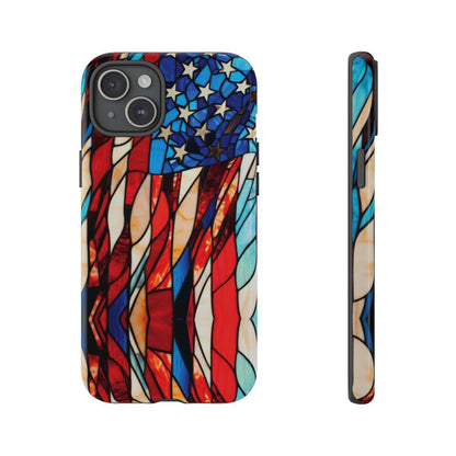 American Flag Stained Glass Patriotic Tough Case