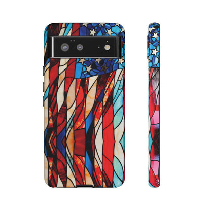 American Flag Stained Glass Patriotic Tough Case