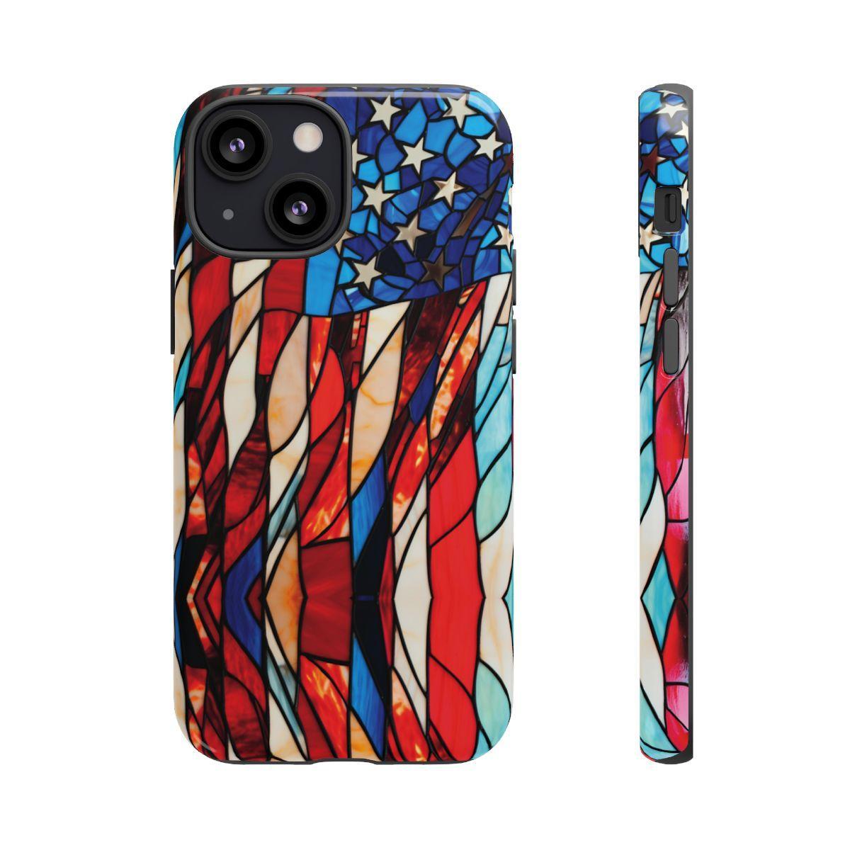 American Flag Stained Glass Patriotic Tough Case