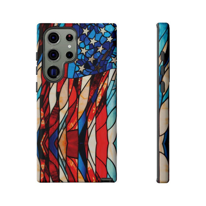 American Flag Stained Glass Patriotic Tough Case