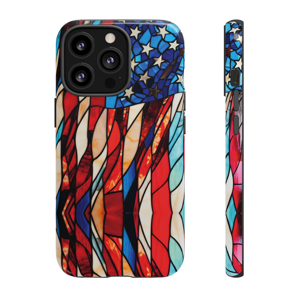 American Flag Stained Glass Patriotic Tough Case