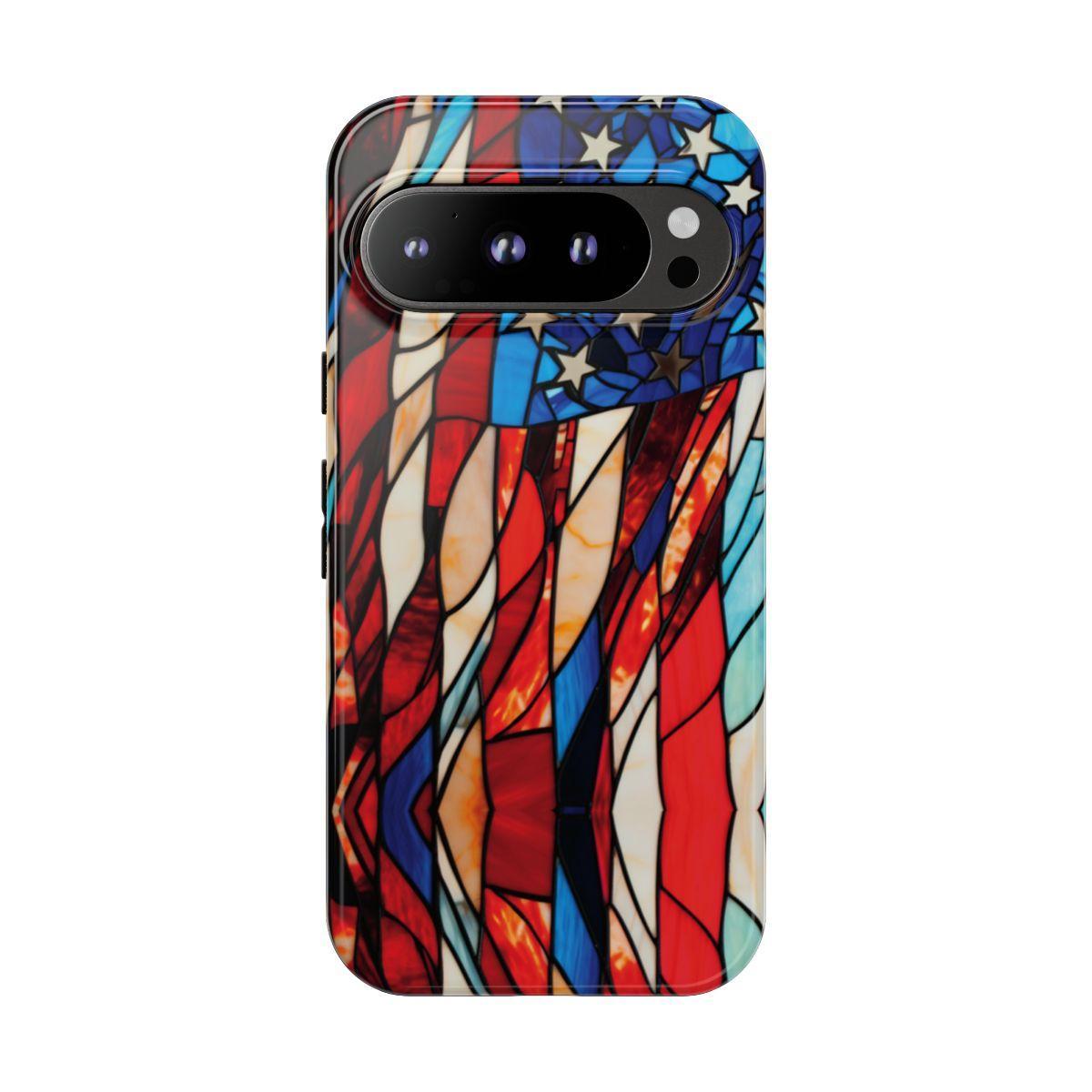 American Flag Stained Glass Patriotic Tough Case