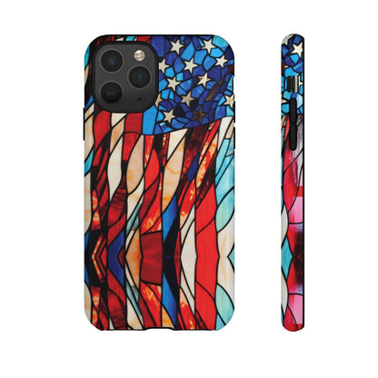 American Flag Stained Glass Patriotic Tough Case