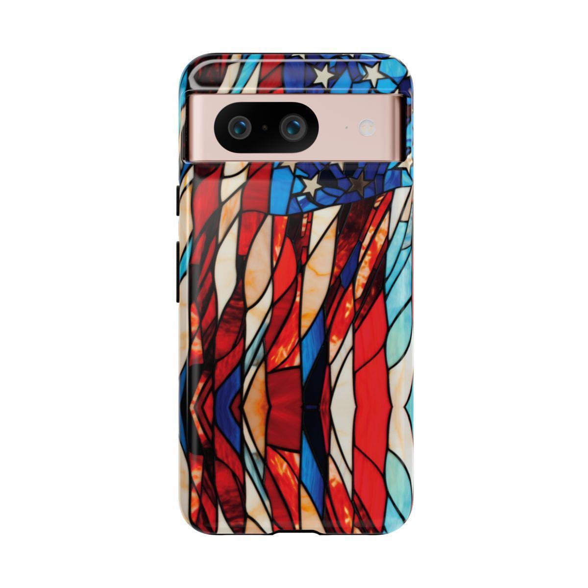 American Flag Stained Glass Patriotic Tough Case
