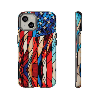 American Flag Stained Glass Patriotic Tough Case