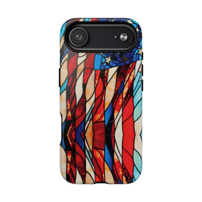 American Flag Stained Glass Magnetic Case