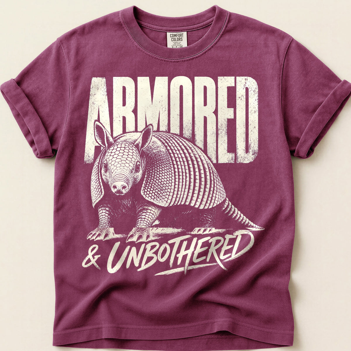 Armored Unbothered T-shirt on Berry