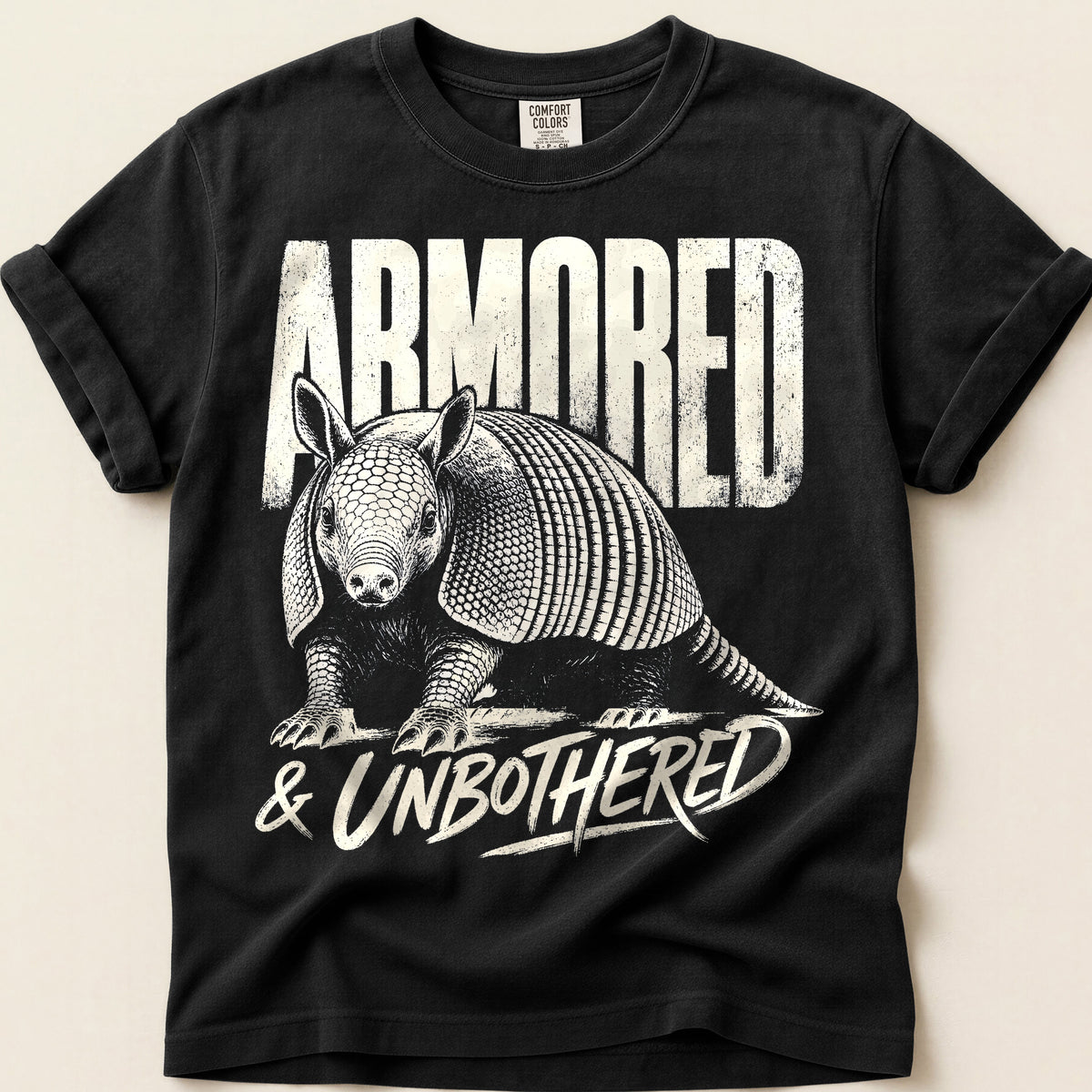 Armored Unbothered T-shirt on Black