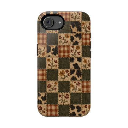 Autumn Plaid Patchwork Tough Case - iPhone 17e