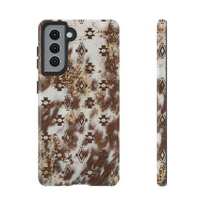 Aztec Cowhide Tough Case