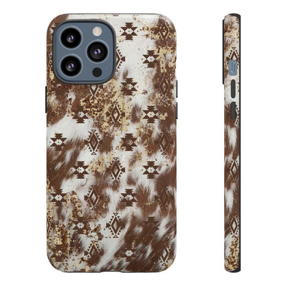 Aztec Cowhide Tough Case