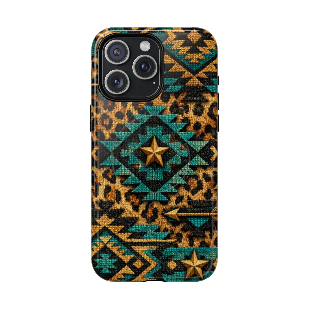 Aztec Leopard Magnetic Case