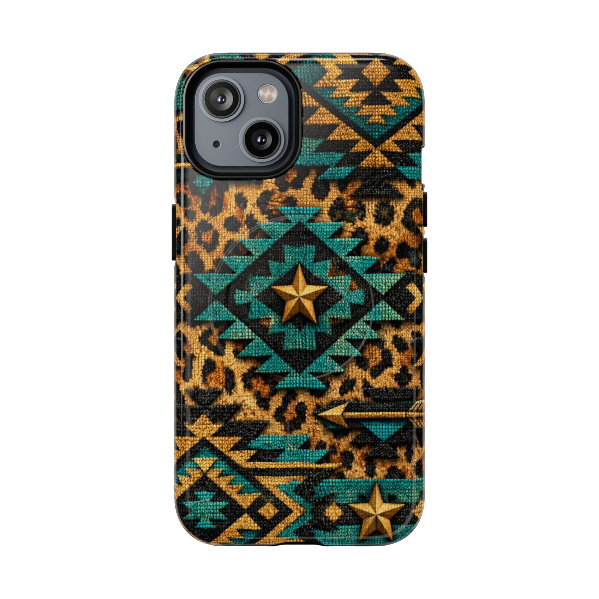 Aztec Leopard Magnetic Case