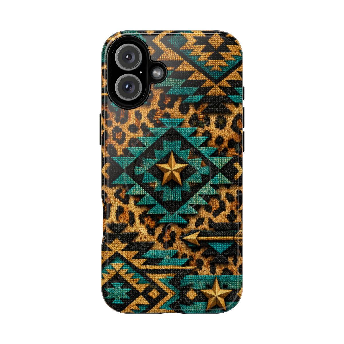 Aztec Leopard Magnetic Case