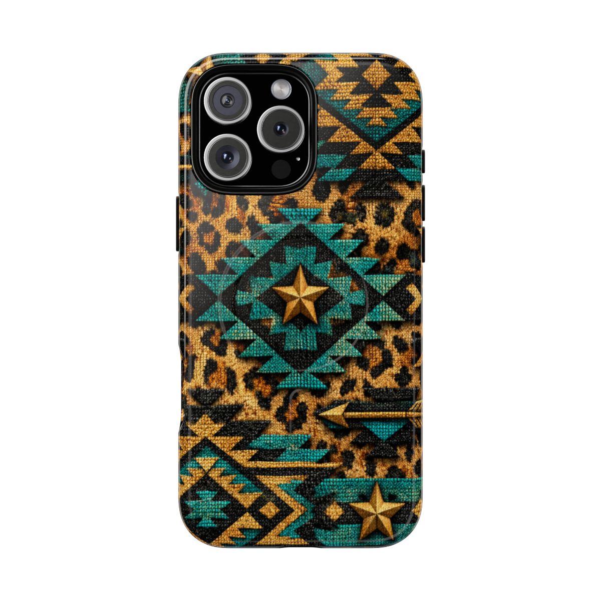 Aztec Leopard Magnetic Case