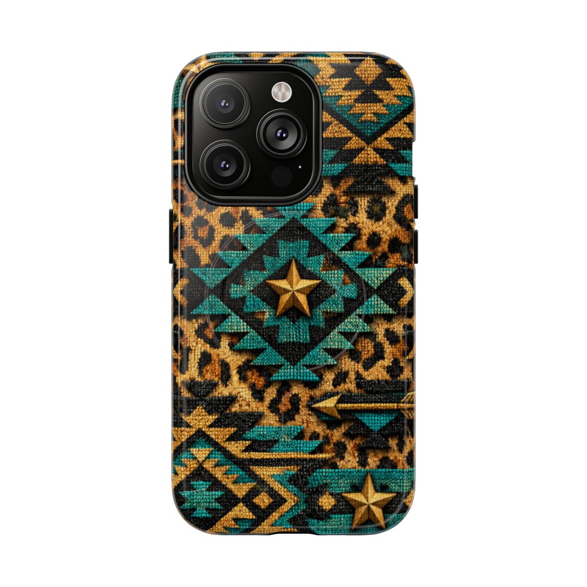 Aztec Leopard Magnetic Case