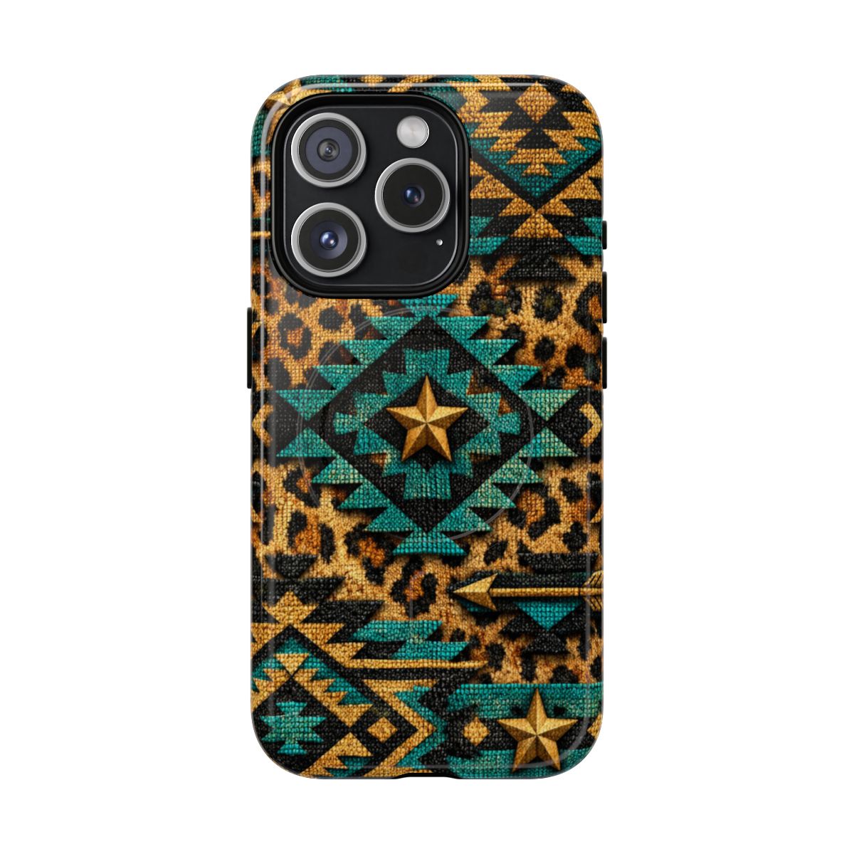 Aztec Leopard Magnetic Case