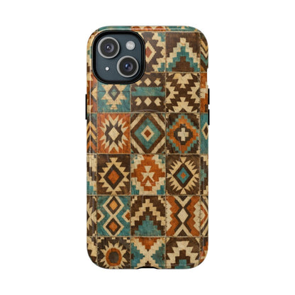 Aztec Patchwork Magnetic Case