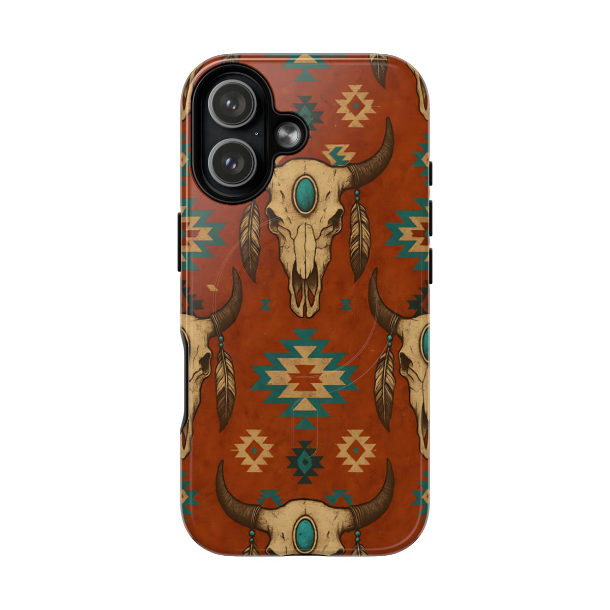 Aztec Skull Magnetic Case