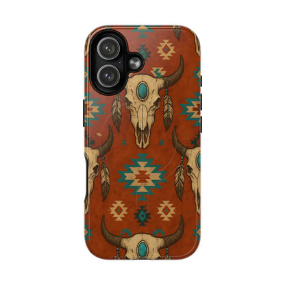 Aztec Skull Magnetic Case