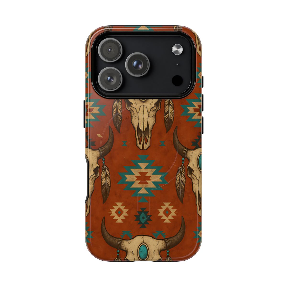 Aztec Skull Magnetic Case
