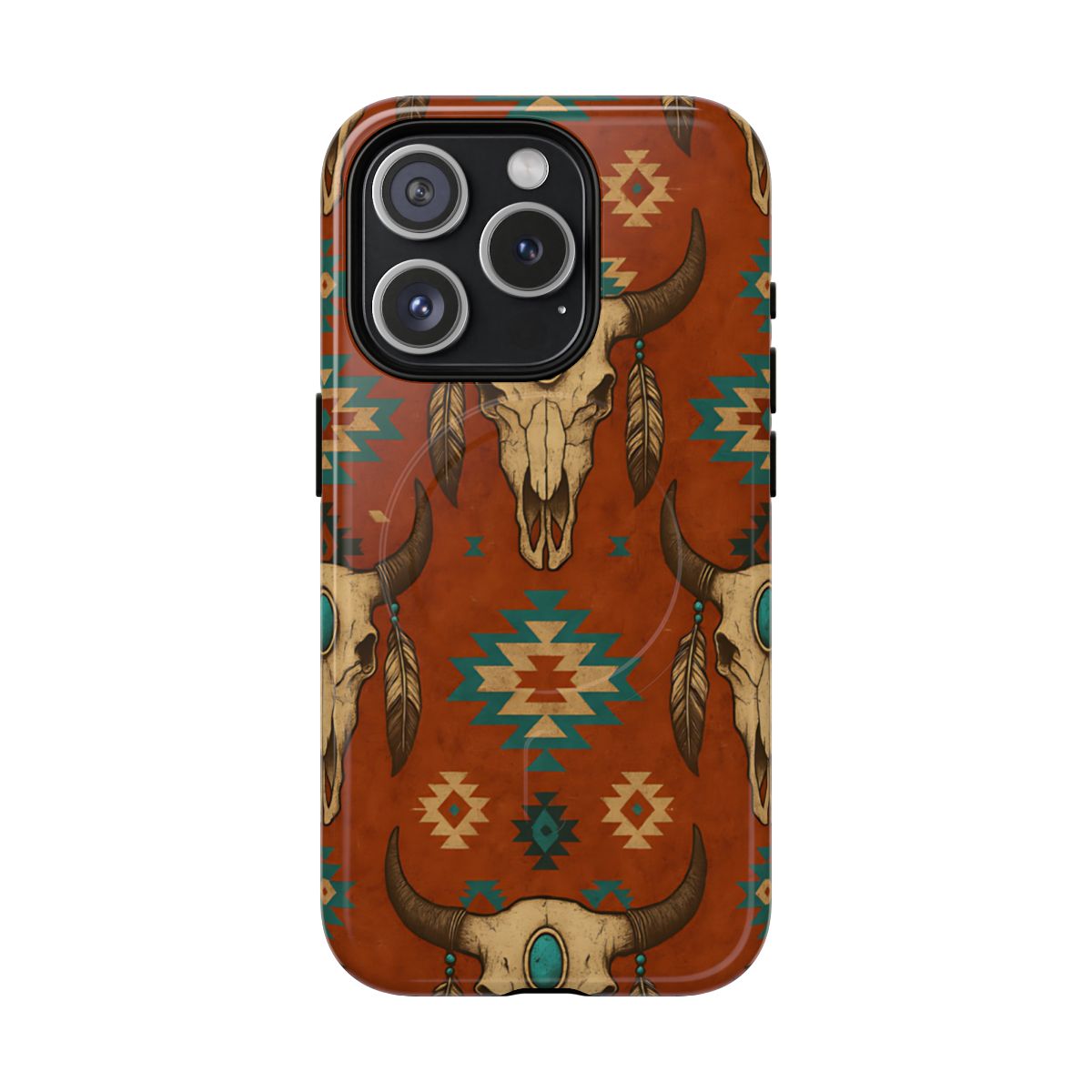 Aztec Skull Magnetic Case