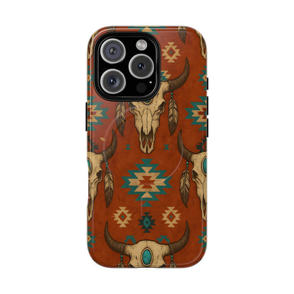 Aztec Skull Magnetic Case