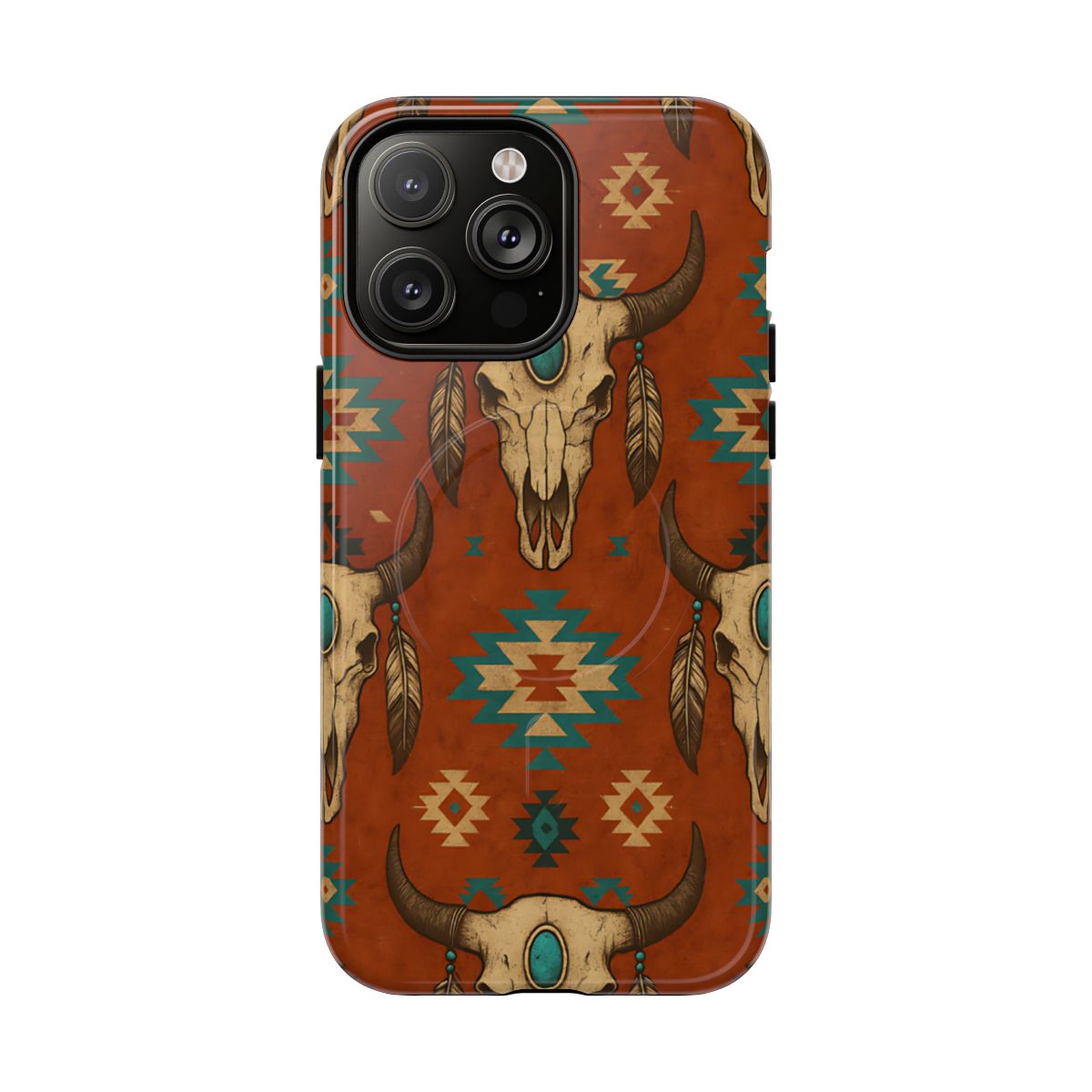 Aztec Skull Magnetic Case
