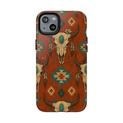 Aztec Skull Magnetic Case