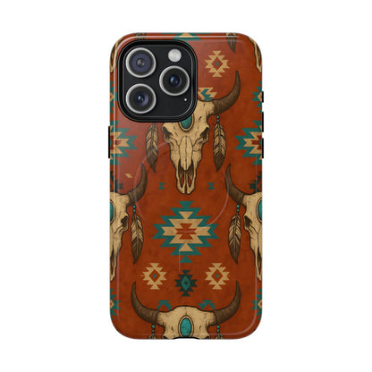 Aztec Skull Magnetic Case